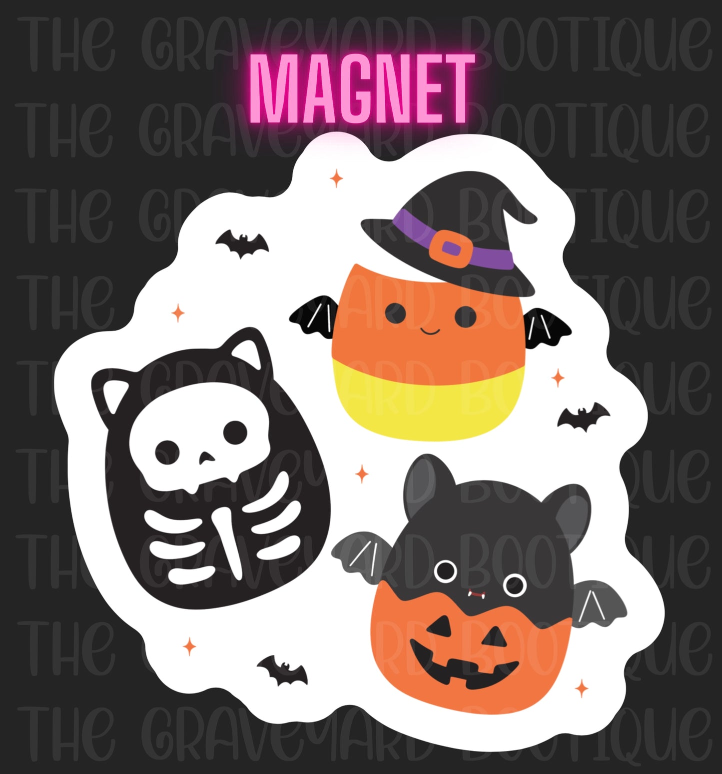 Spooky Plushies Magnet