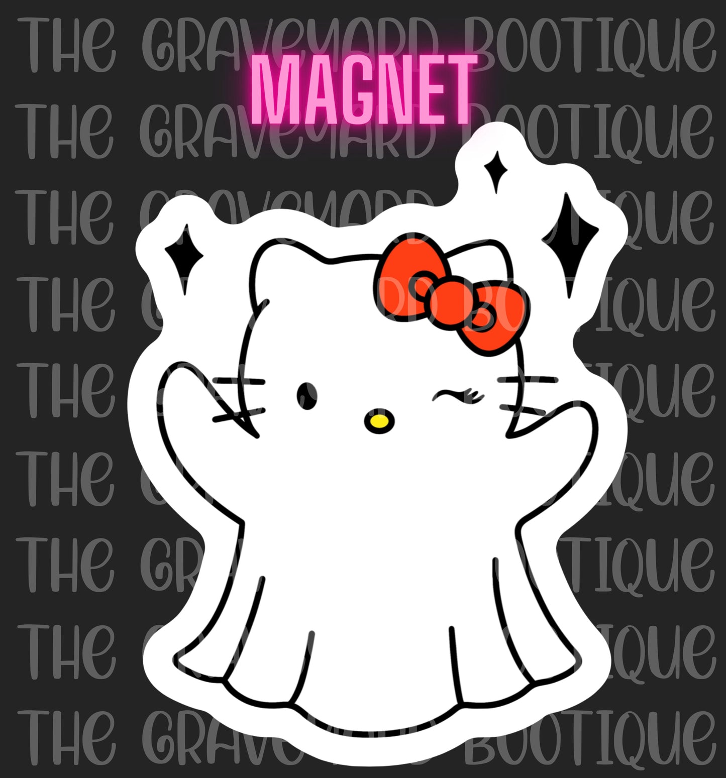 Ghost Kitty Magnet