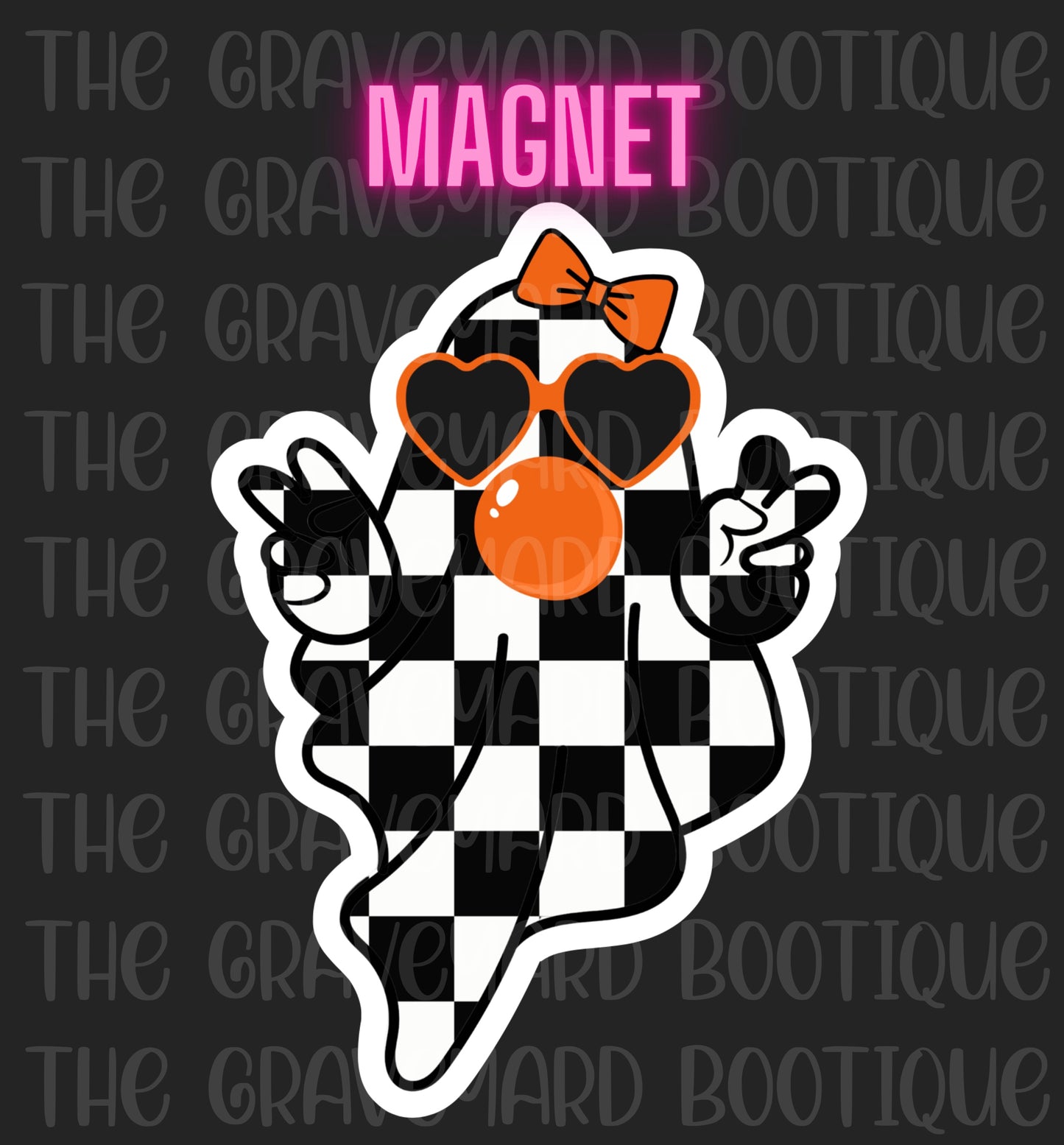 Bubblegum Ghost Magnet