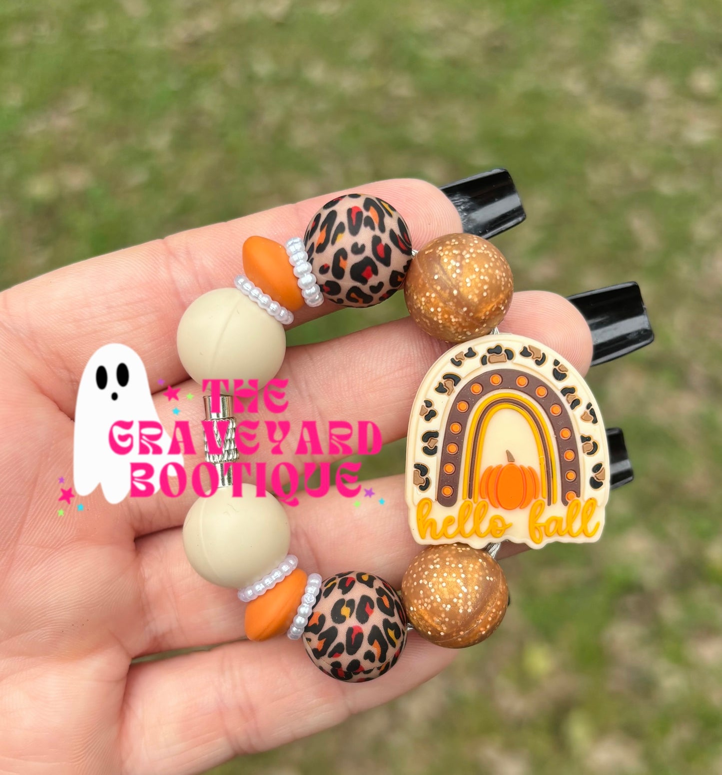 Hello Fall Tumbler Charm