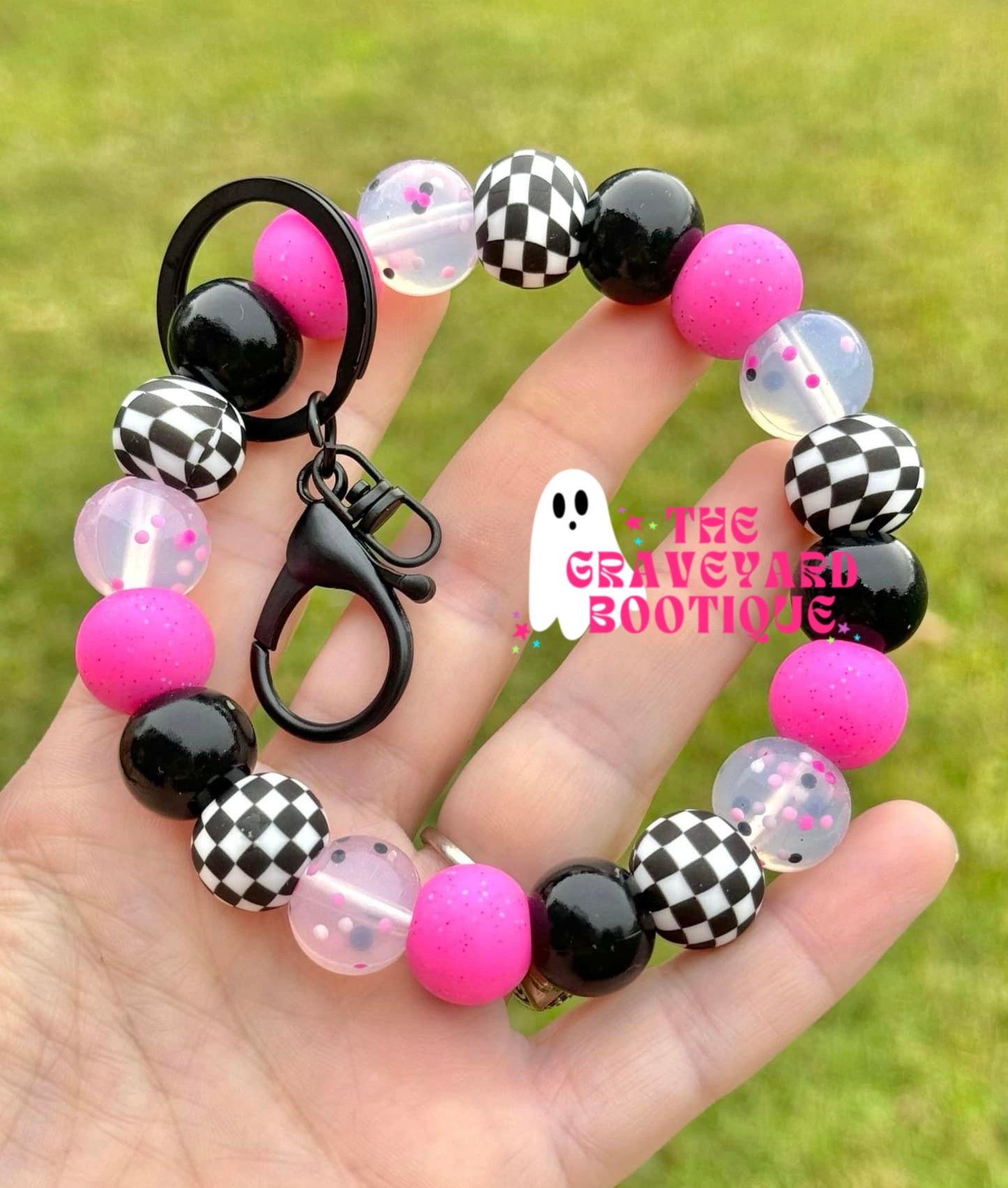 Racing Pink Wristlet