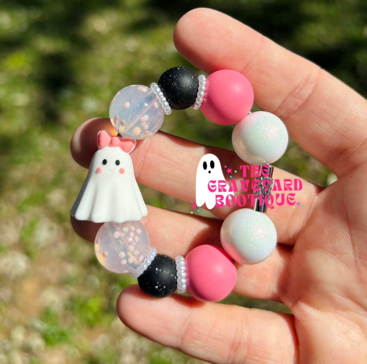 Coquette Ghost Tumbler Charm