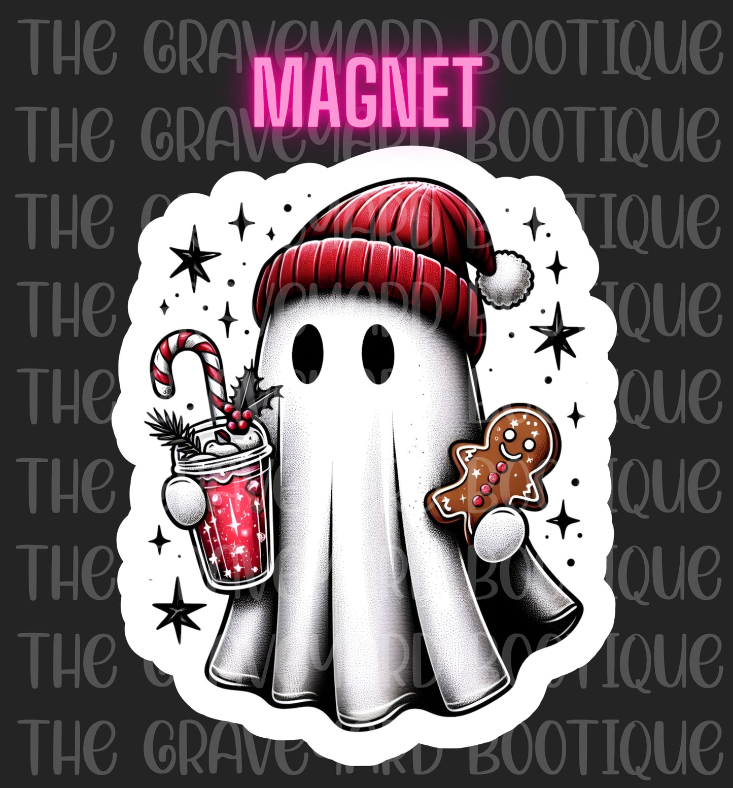 Christmas Ghost Magnet