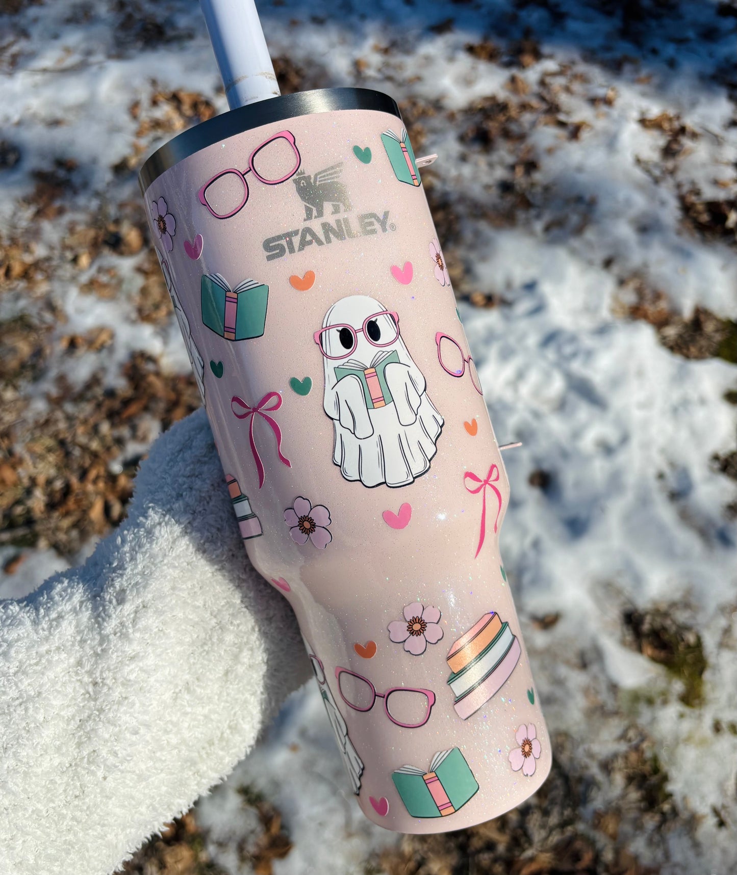 Bookish Ghost Epoxy Tumbler