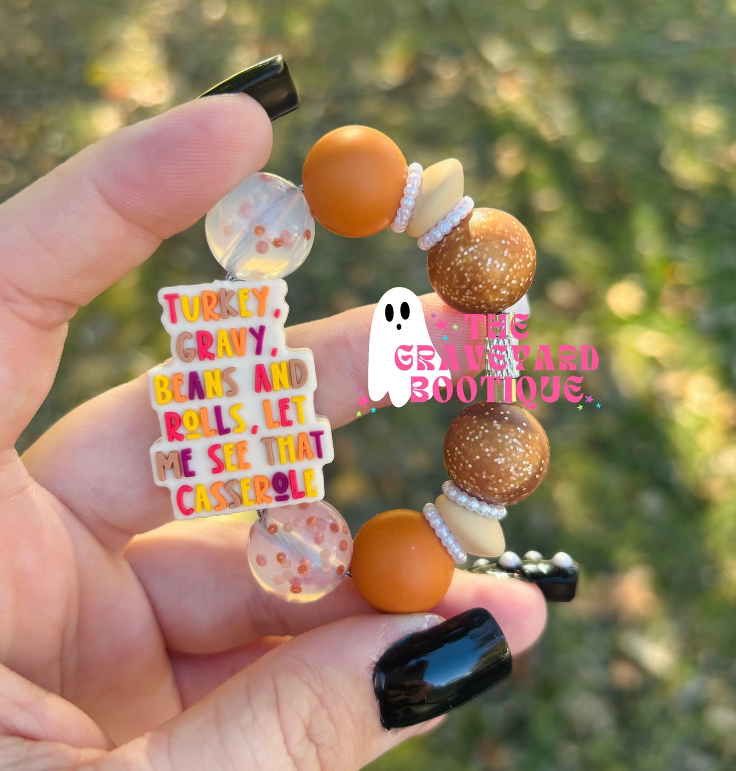 Turkey Gravy Beans & Rolls Tumbler Charm