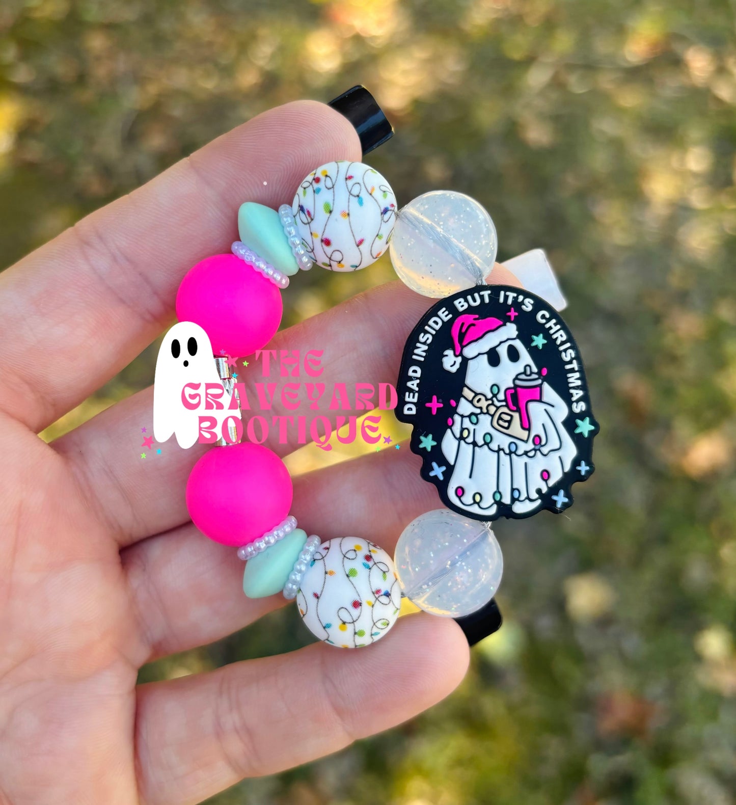 Dead Inside But It’s Christmas Tumbler Charm