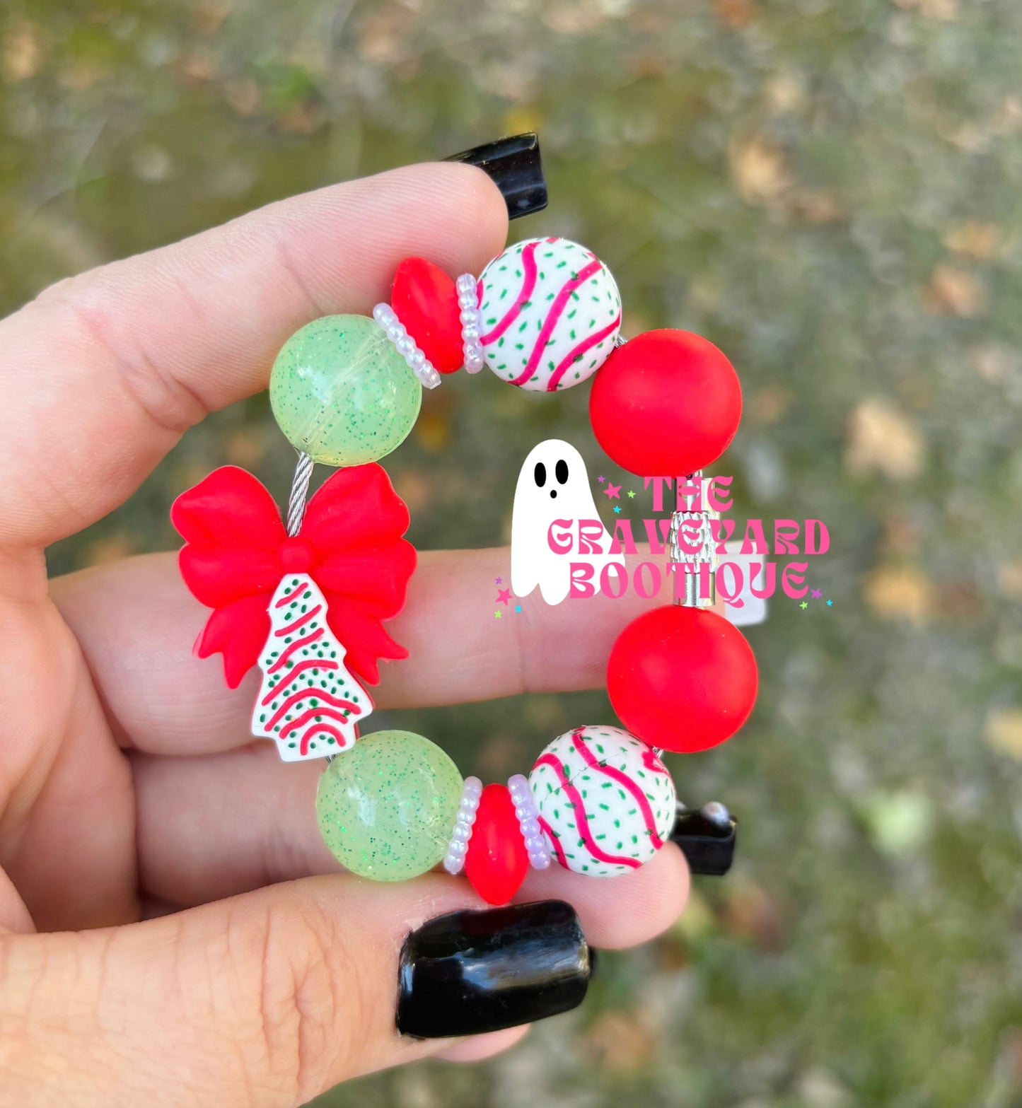 Bow Cake Tumbler Charm