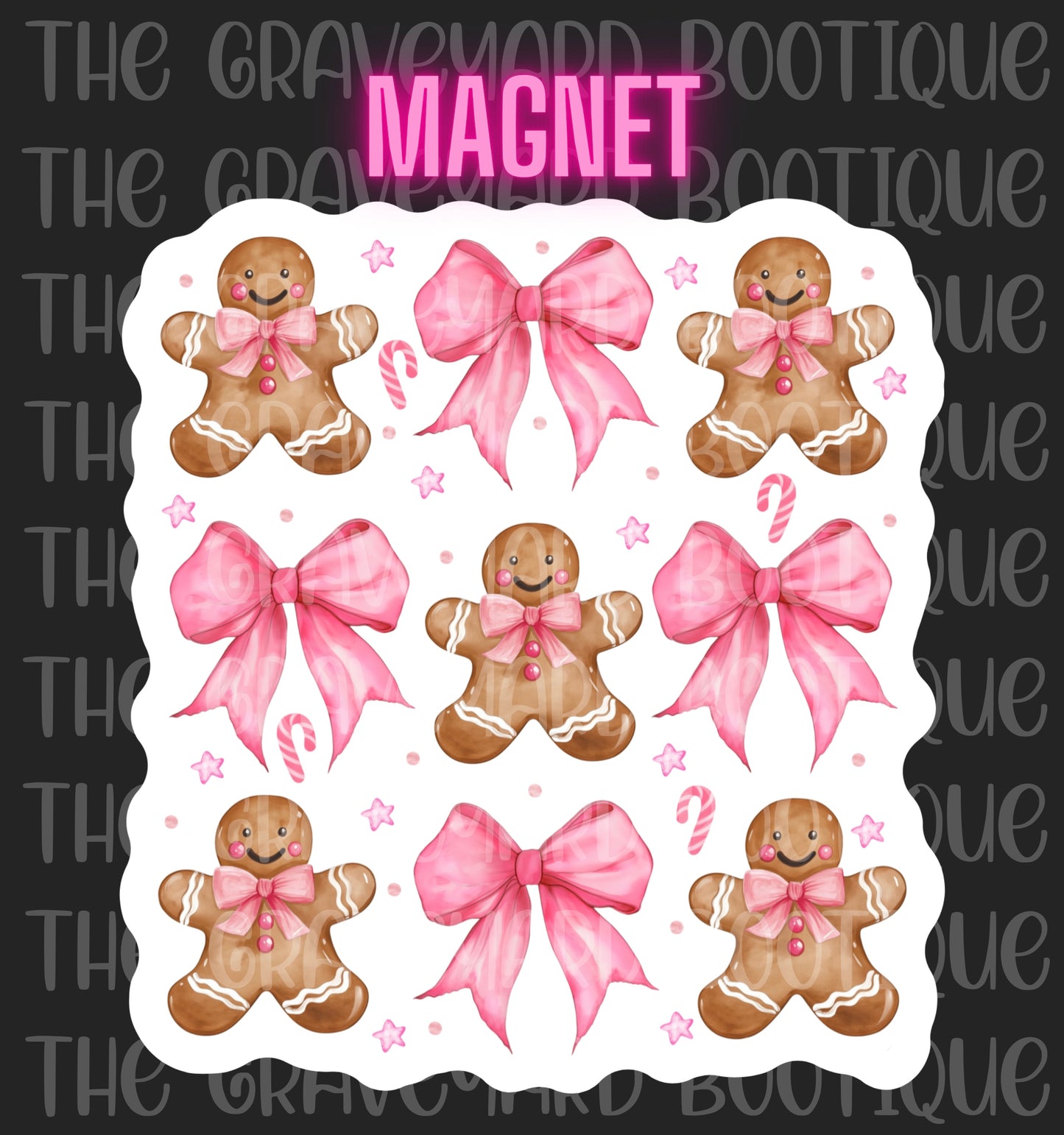 Coquette Gingerbread Magnet