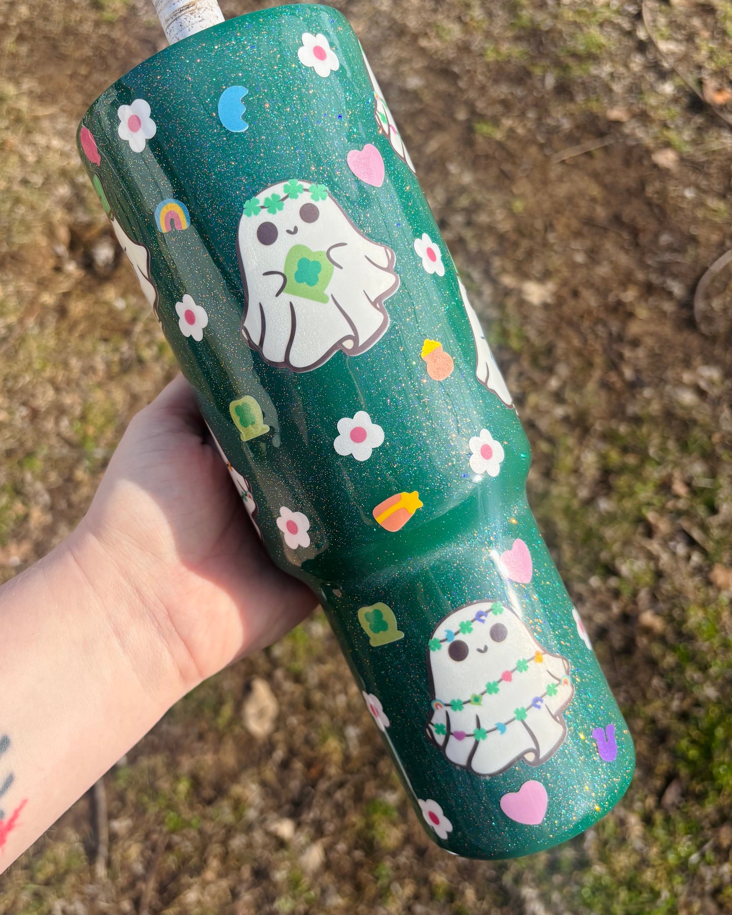 Lucky Ghost Epoxy Tumbler