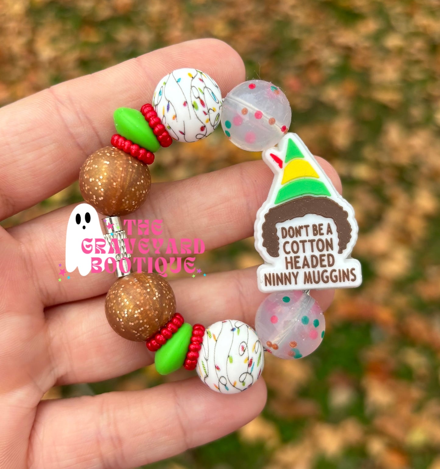 Cotton Headed Ninny Muggins Tumbler Charm