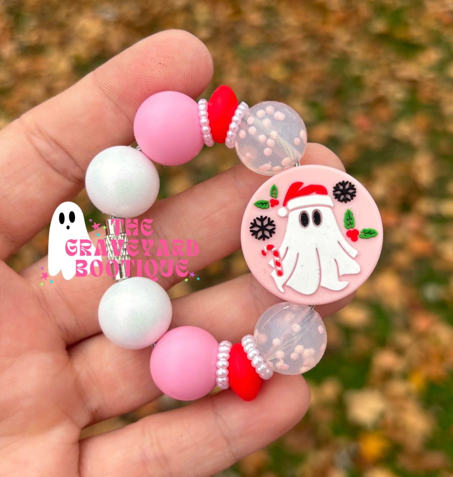 Christmas Ghost Tumbler Charm