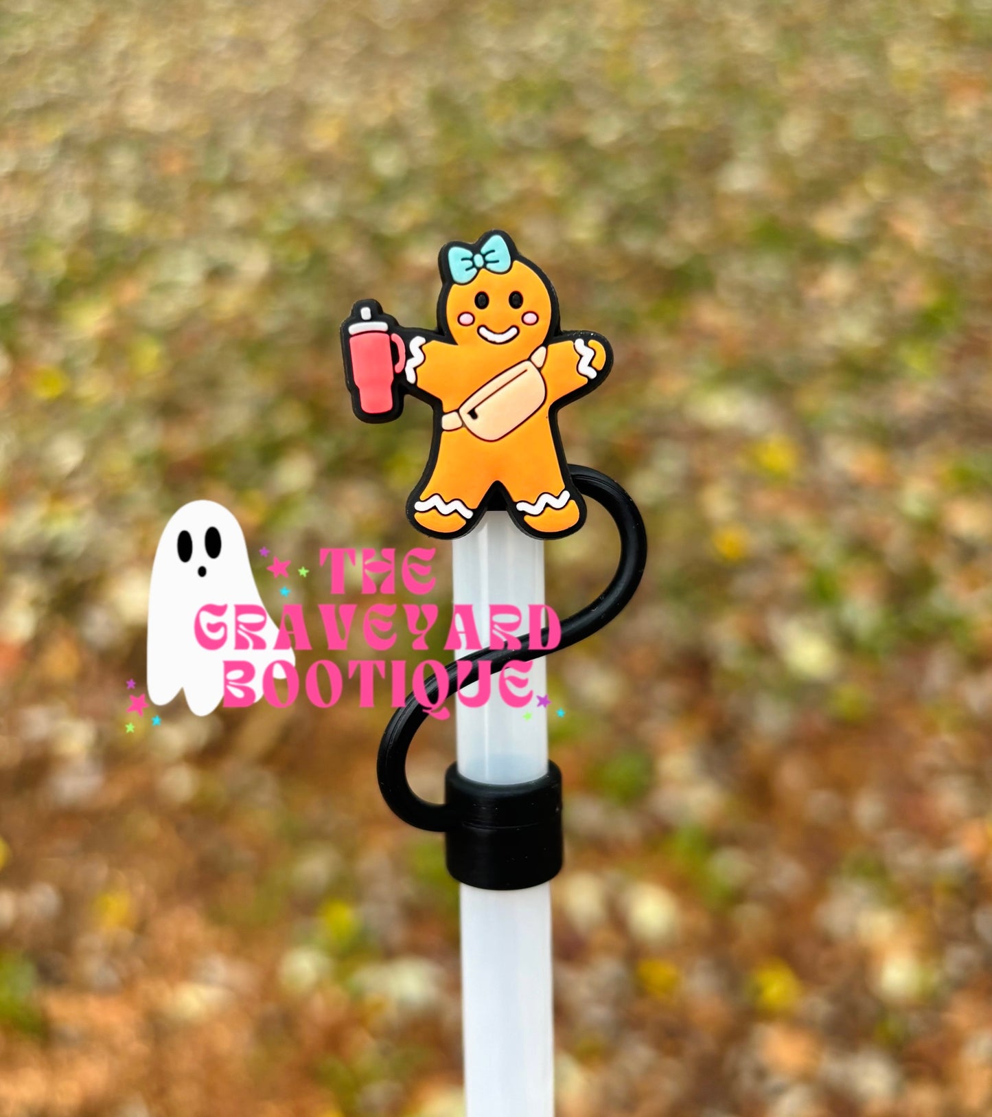 Boujee Gingerbread Straw Topper - 10mm