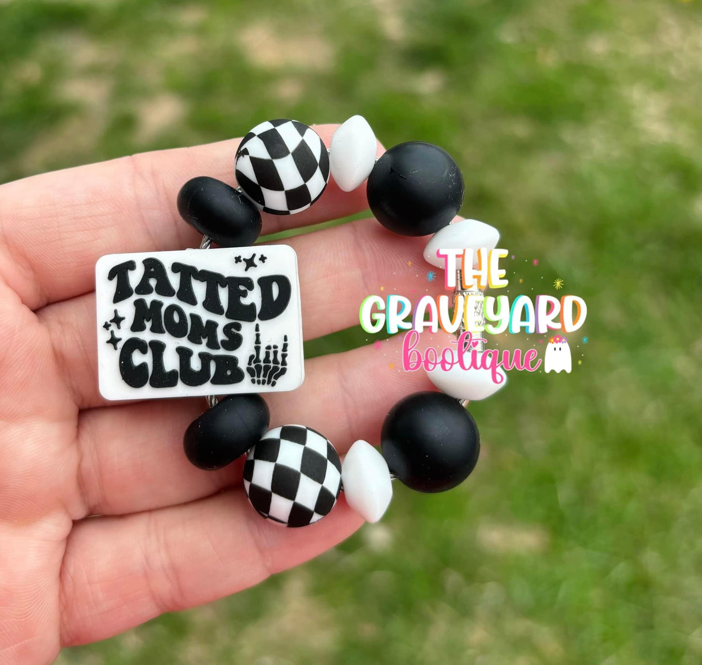 Tatted Moms Club Tumbler Charm