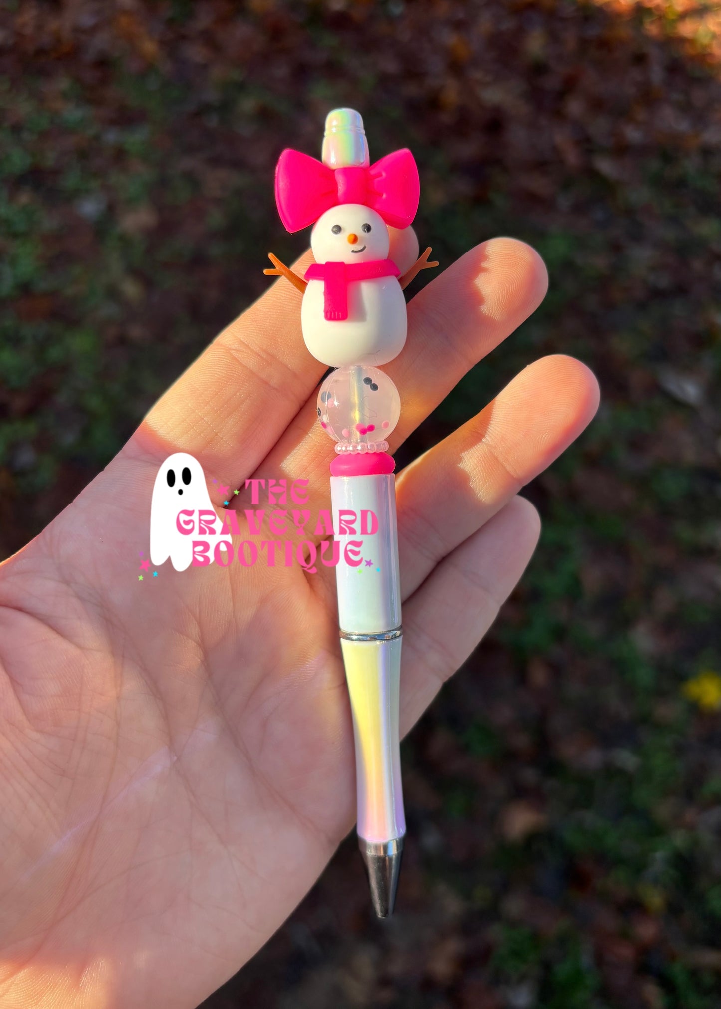 Coquette Snowman Pen