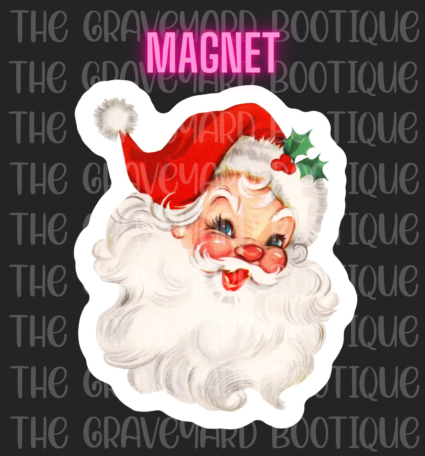 Red Santa Magnet