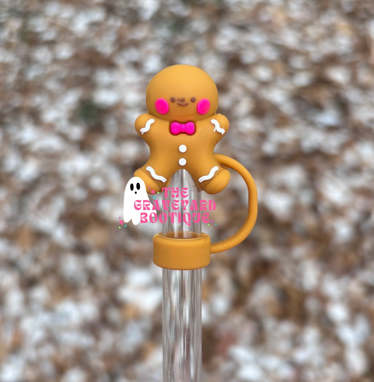 Coquette Gingerbread 3D Straw Topper - 10mm