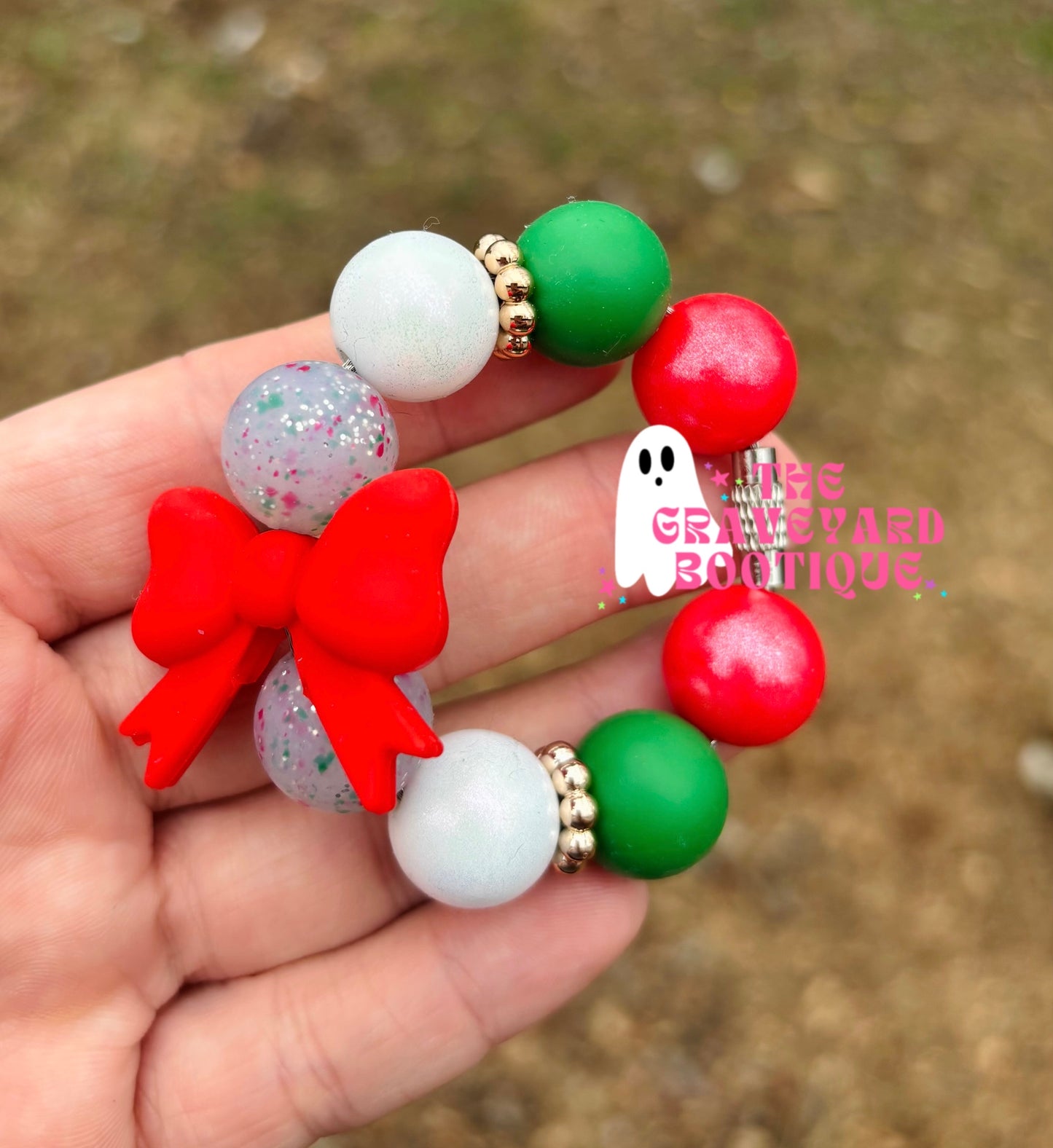 Red Bow Charm