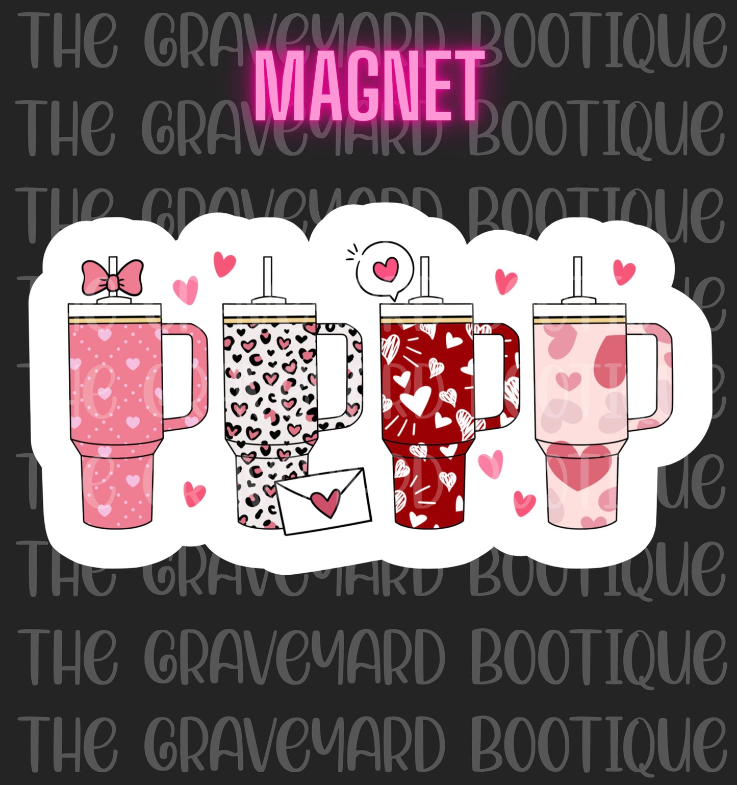 Valentines Tumblers Magnet