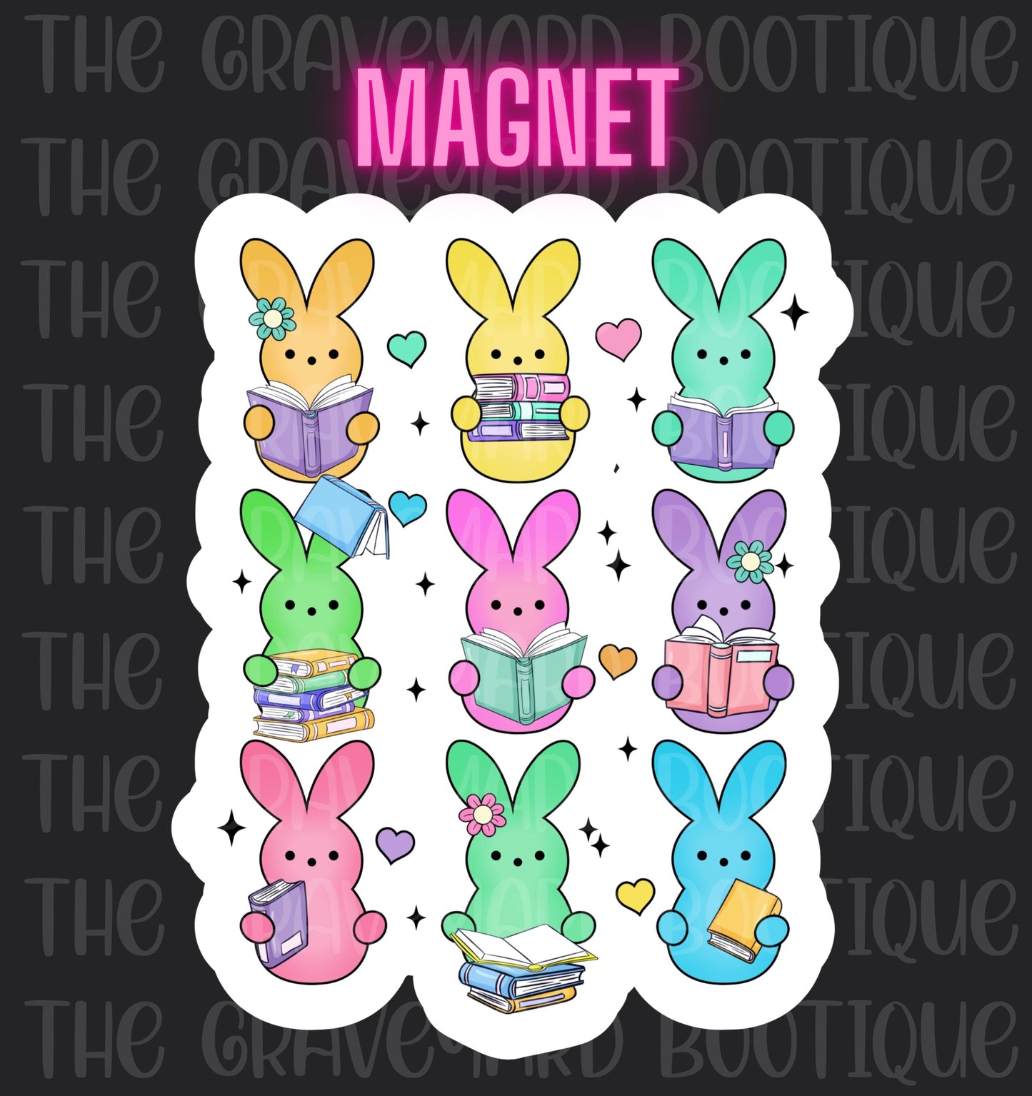 Bookish Peeps Magnet
