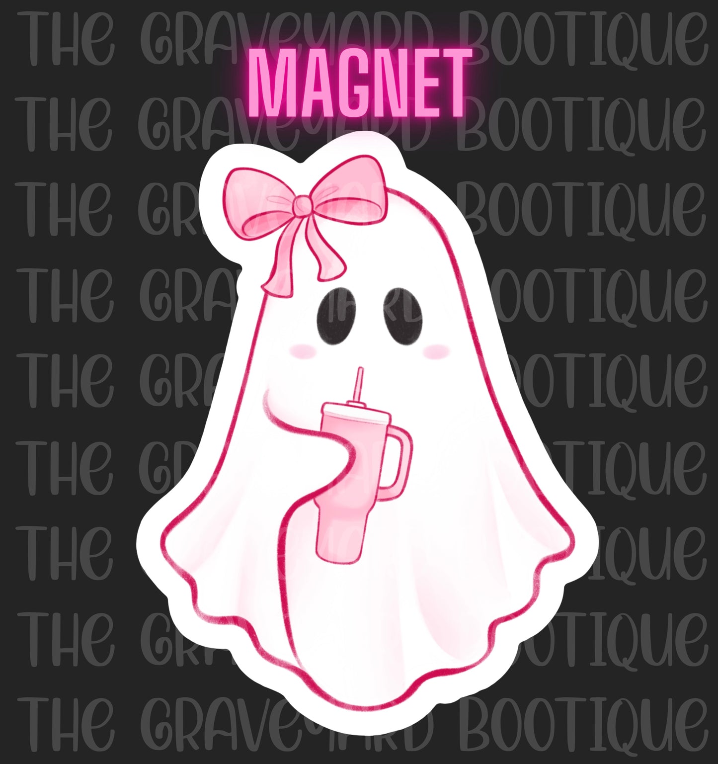 Coquette Boojee Ghost Magnet