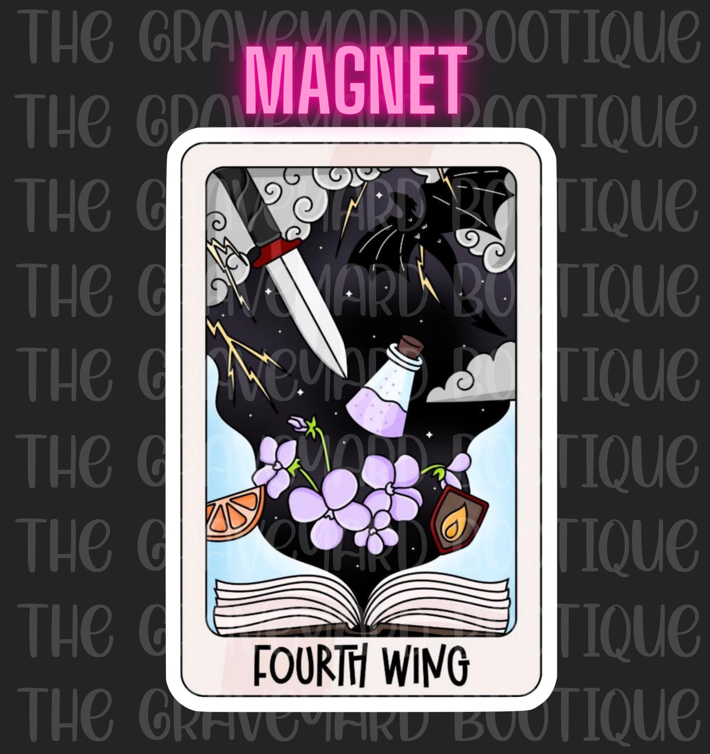 Fourth Wing Tarot Magnet