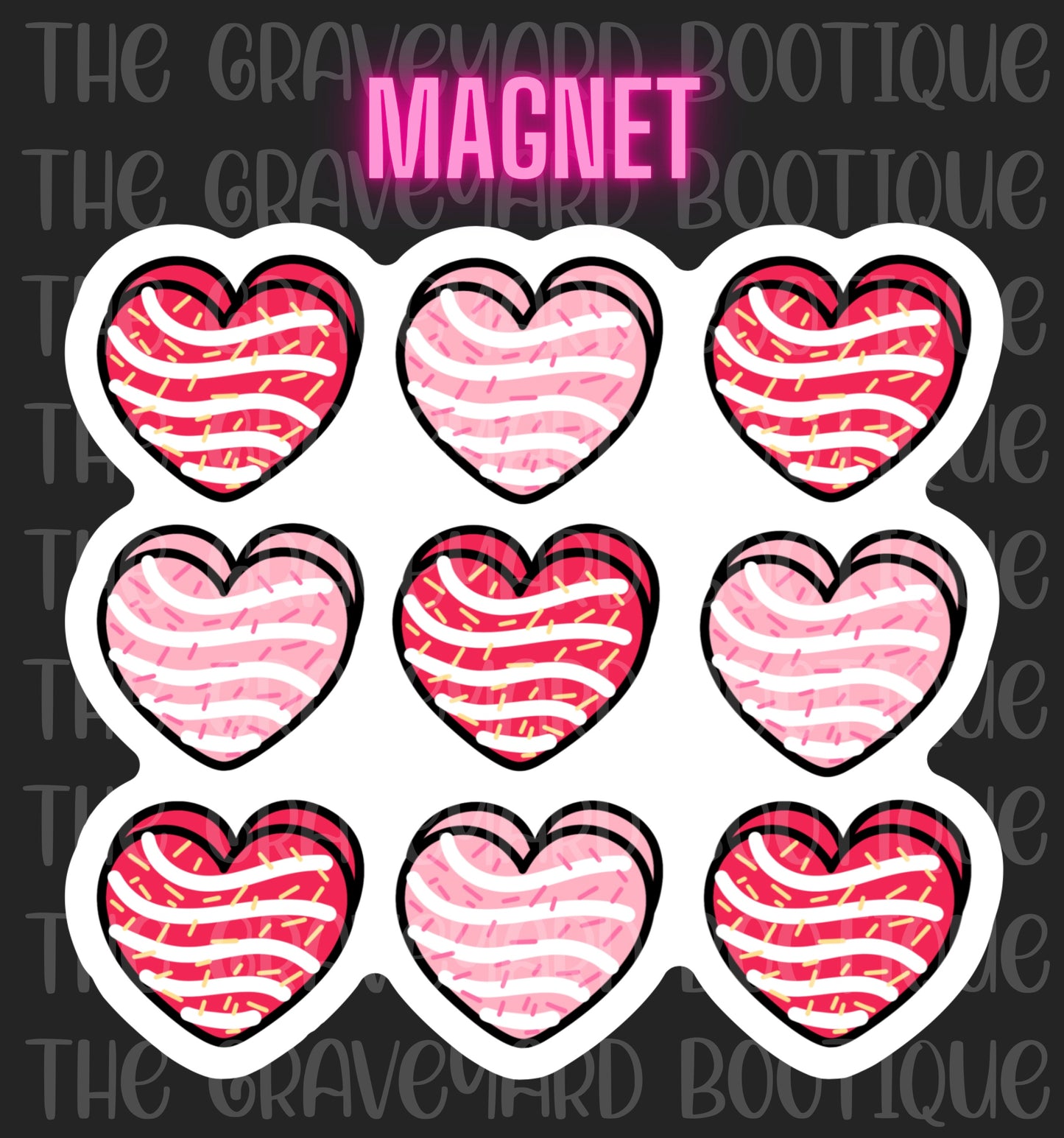 Valentines Cake Magnet