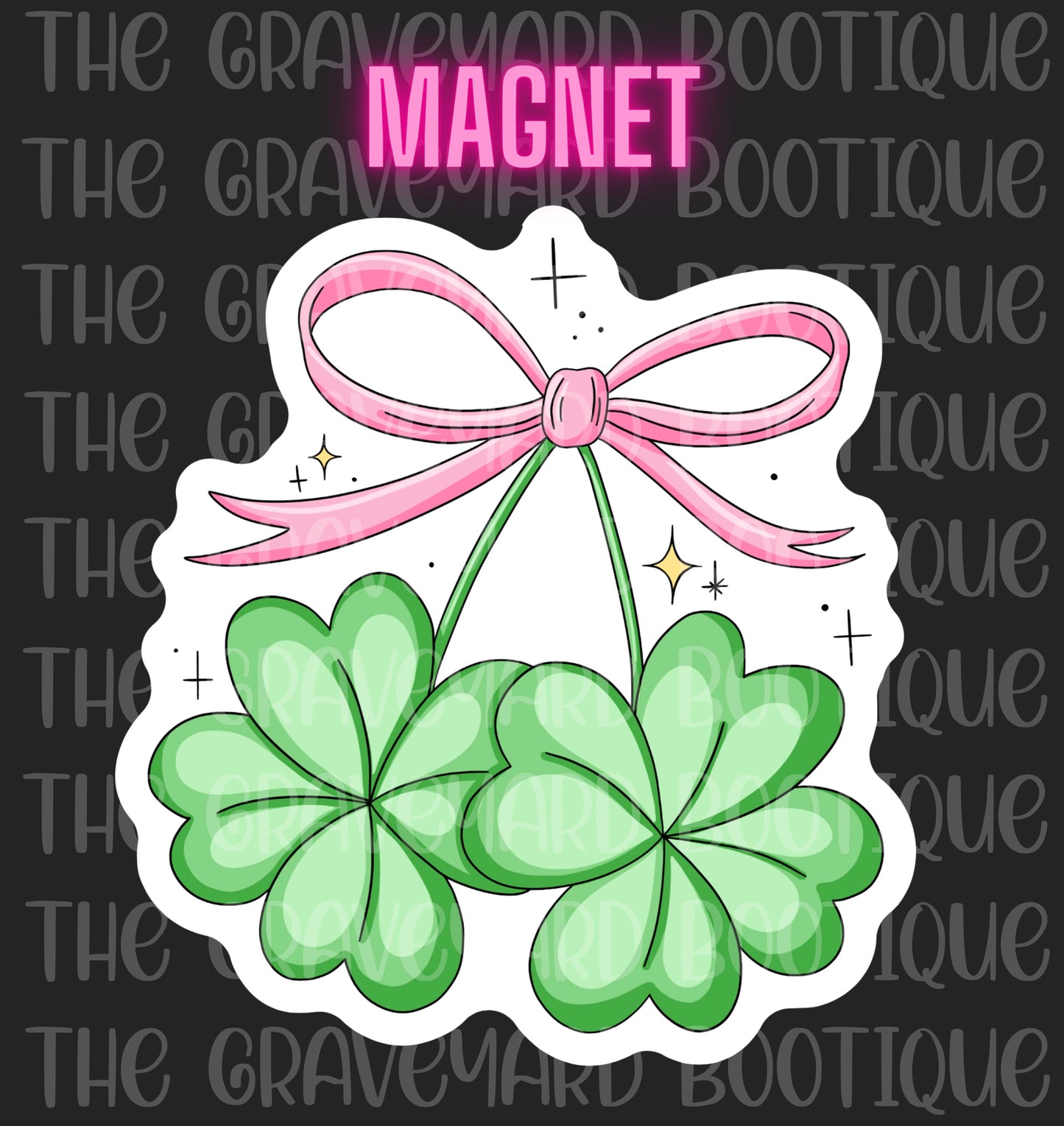 Coquette Shamrock Magnet