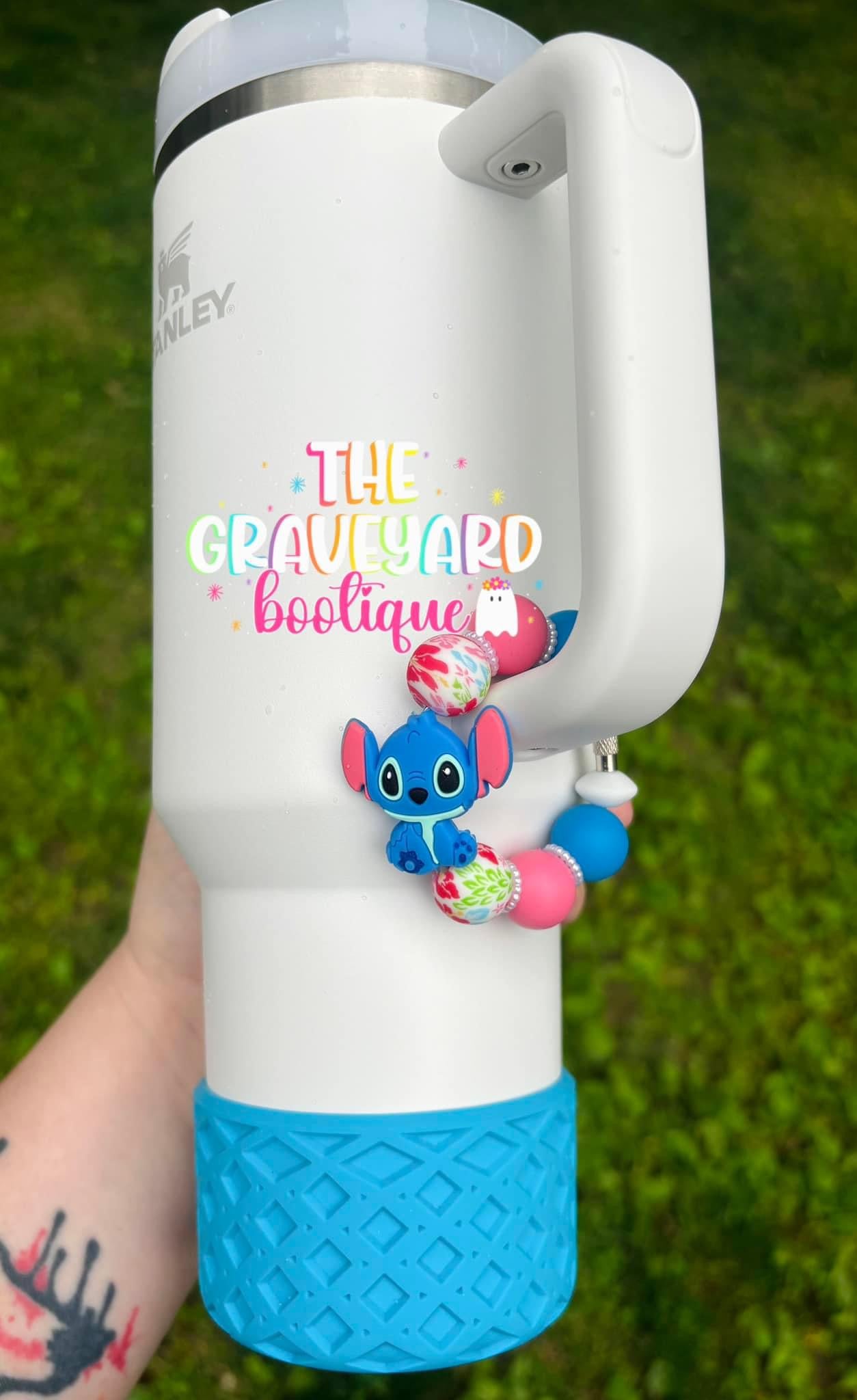 Blue Alien Tumbler Charm