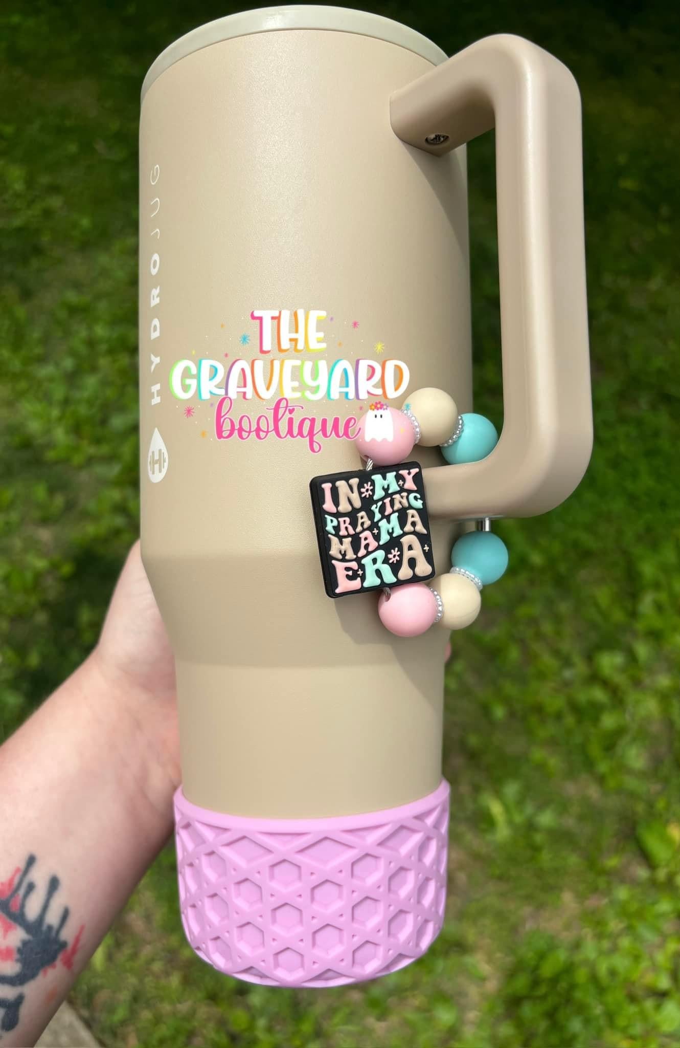 In My Praying Mama Era Tumbler Charm