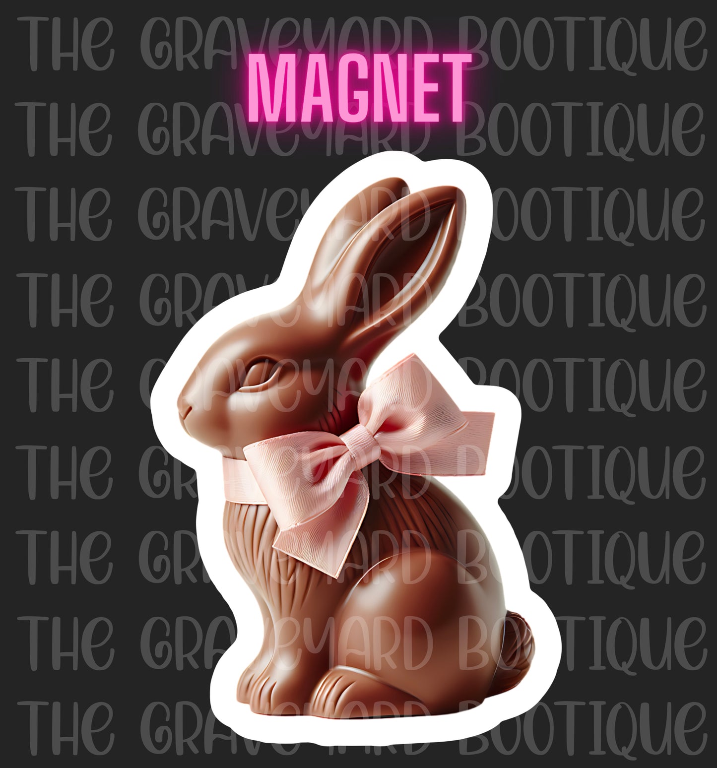 Chocolate Bunny Magnet