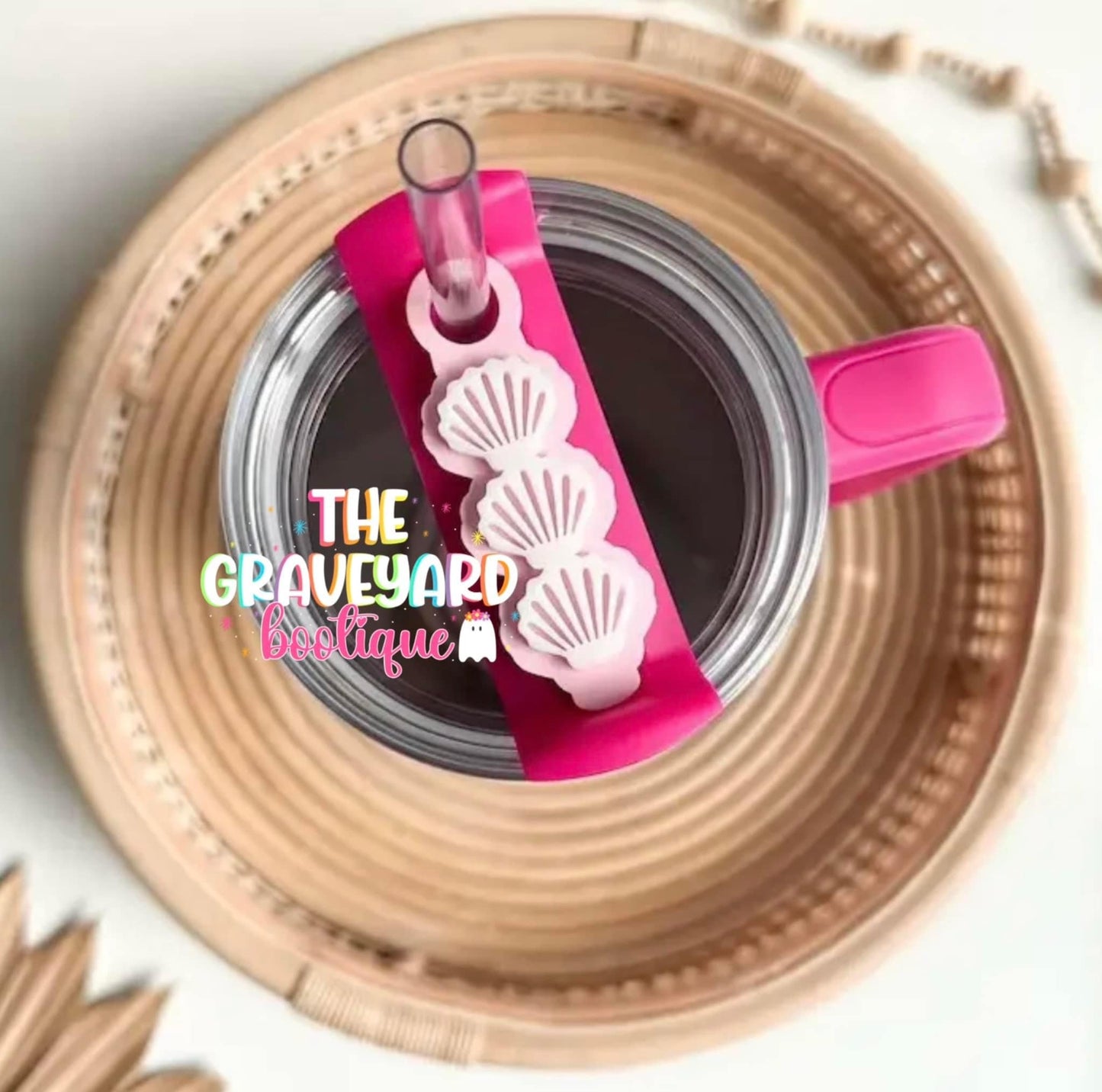 Pink With White Shells Stanley Topper