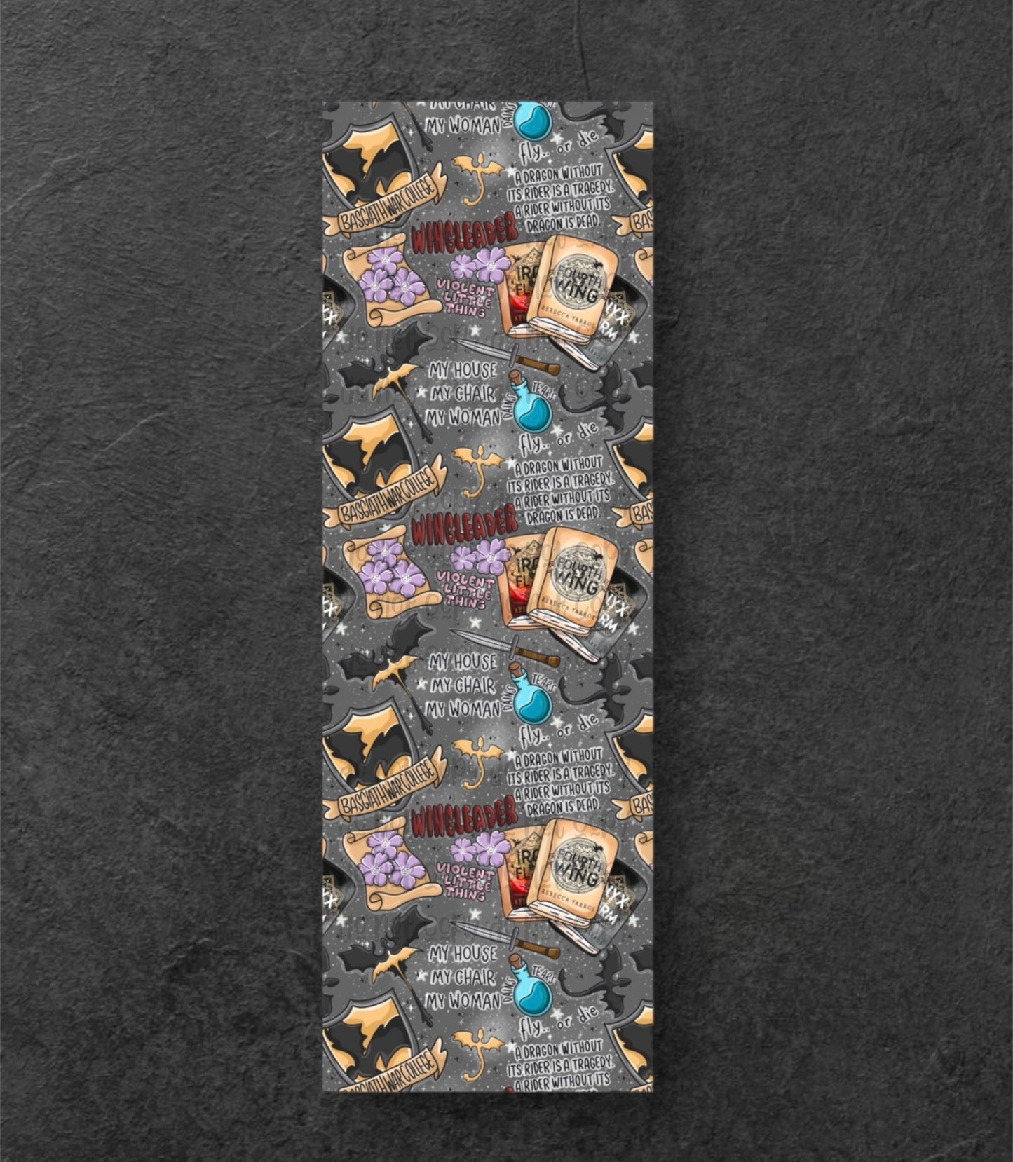 Fourth Wing Bookmark - 2x6in