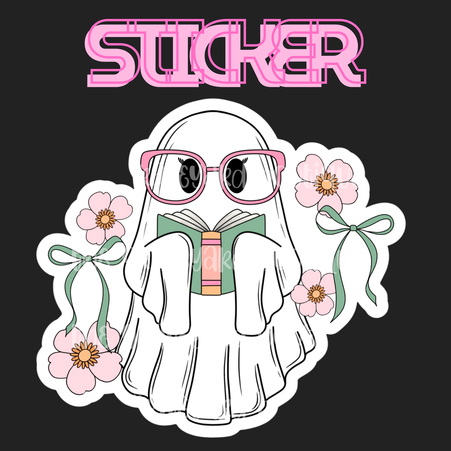 Bookish Ghost Sticker