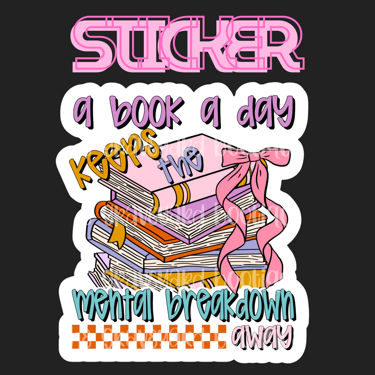 A Book A Day Sticker