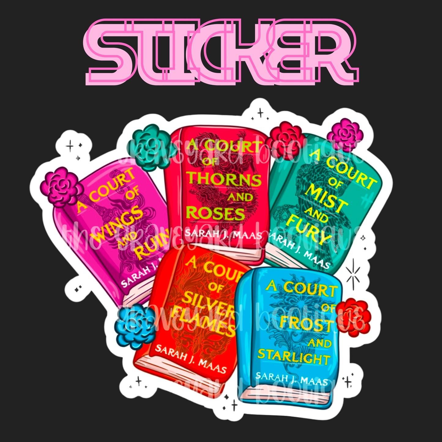 ACOTAR Books Sticker
