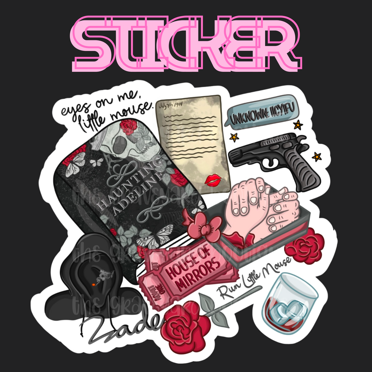 Adeline Books Sticker