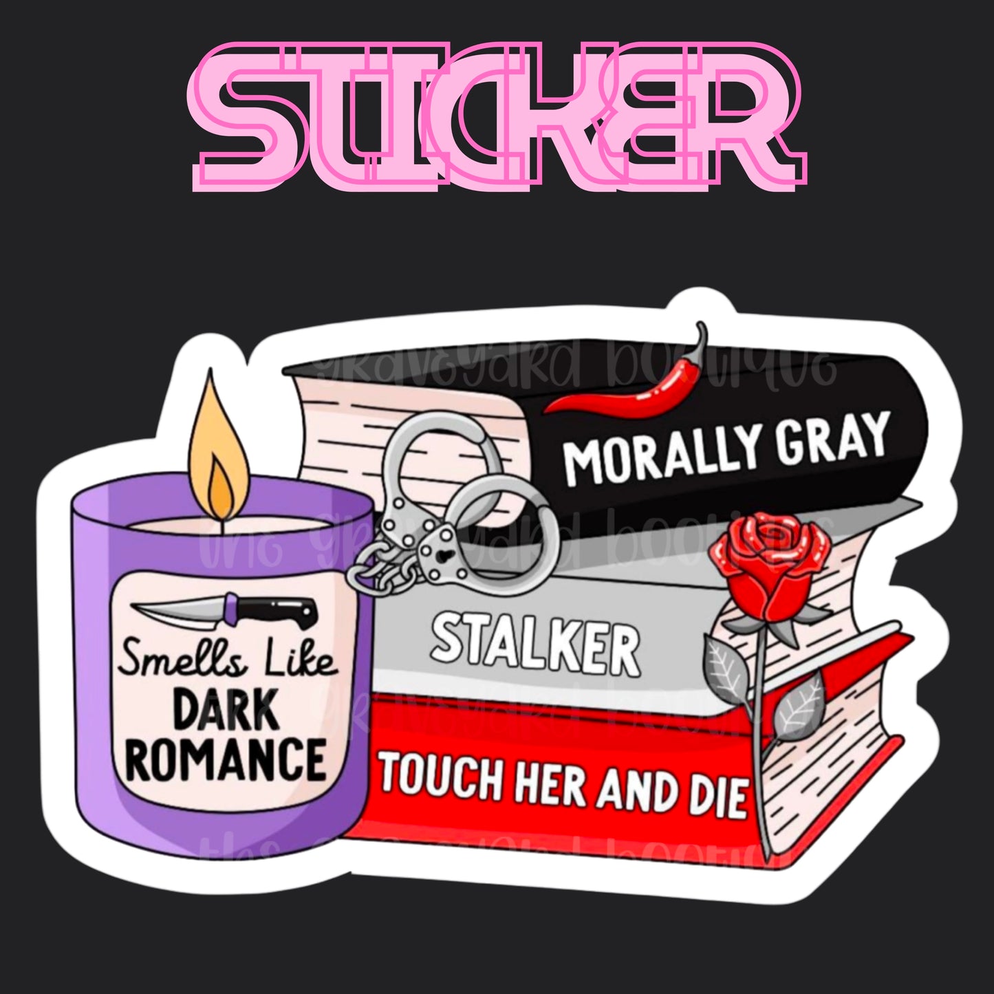 Dark Romance Books Sticker