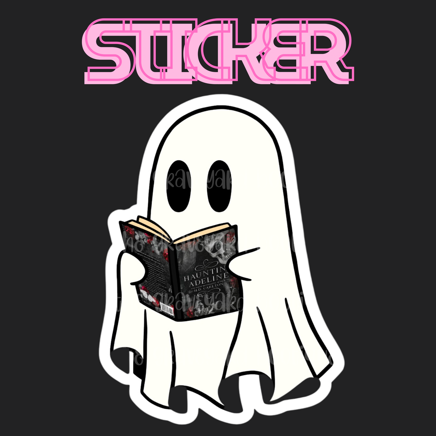 Ghost With Adeline Book Sticker