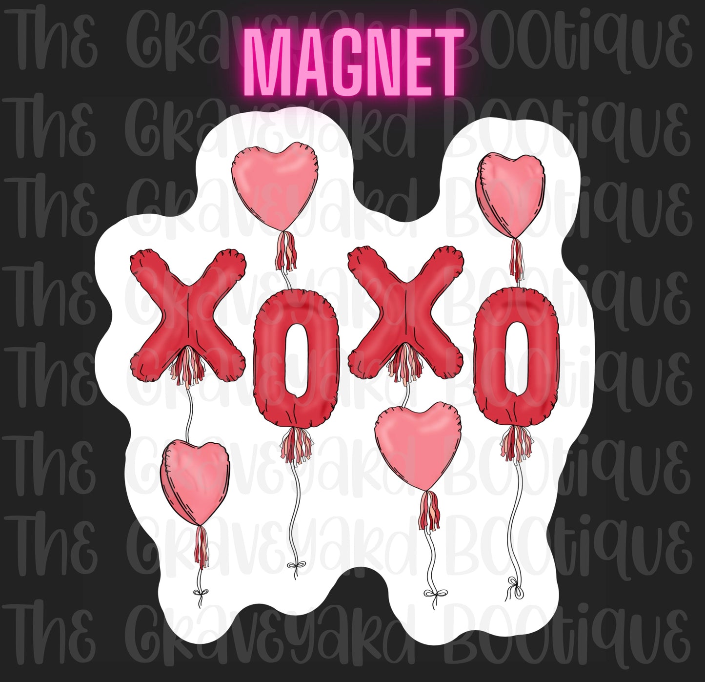 XOXO Balloon Magnet