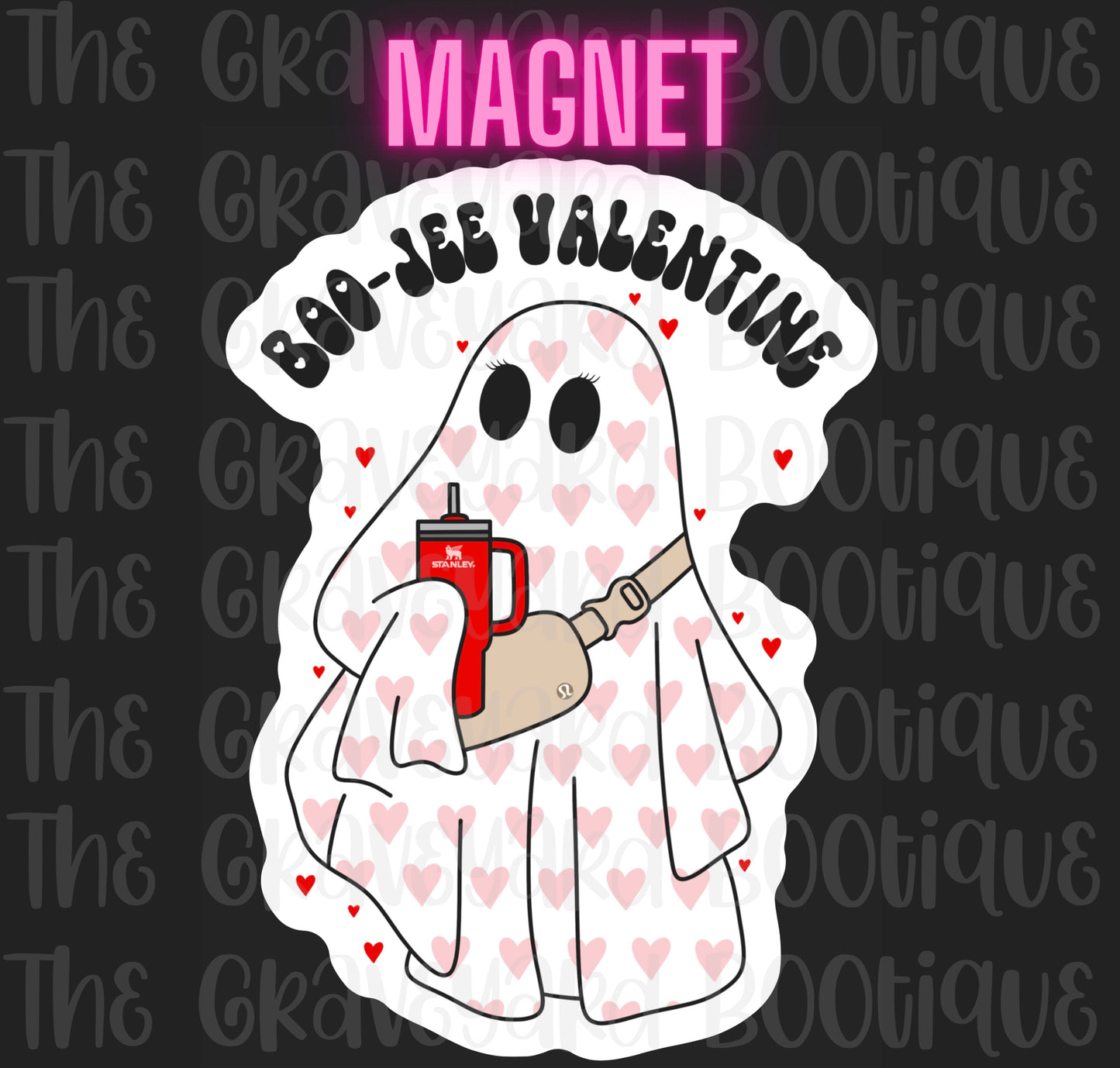 Boojee Valentine Ghost Magnet
