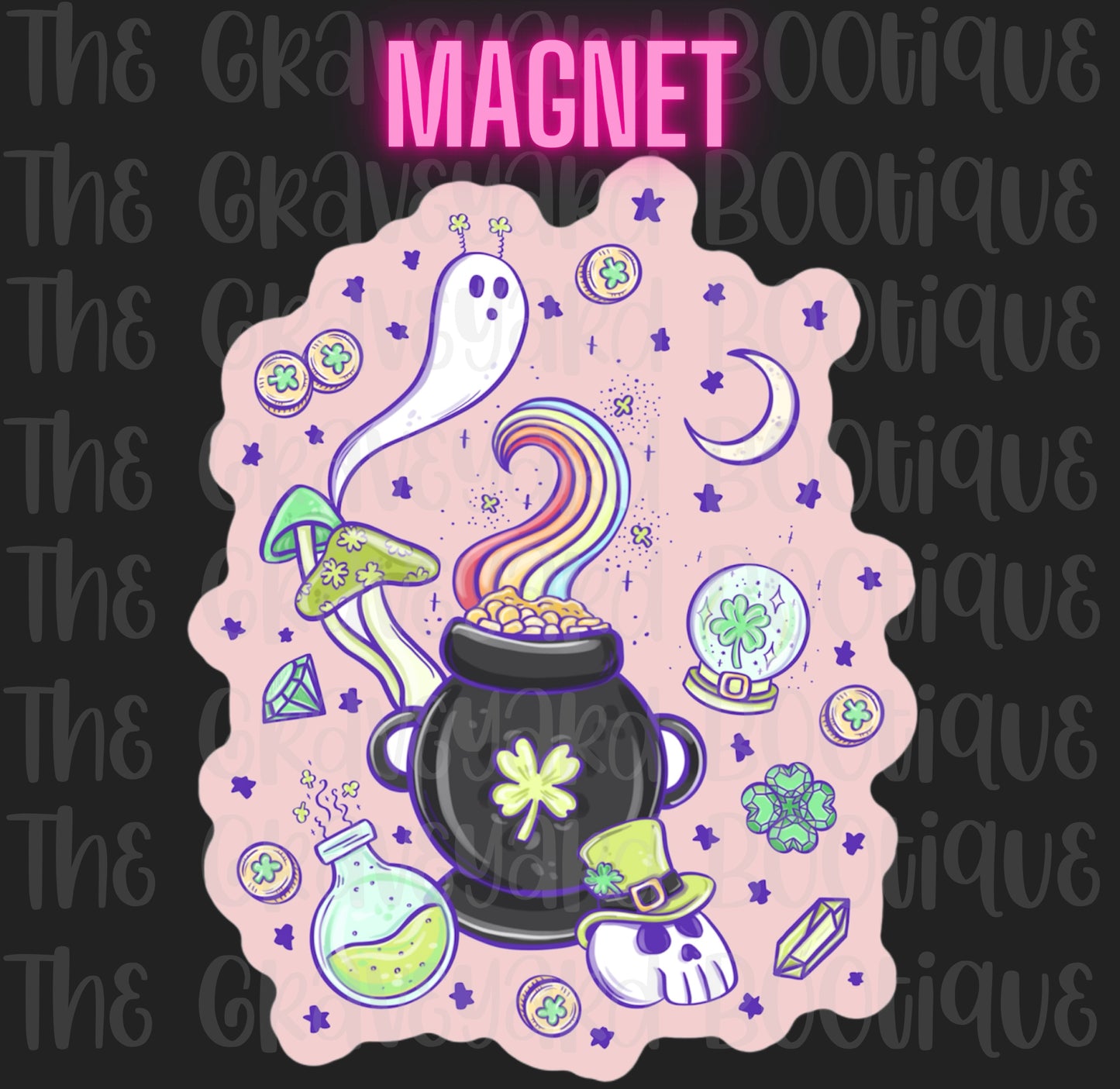 Spooky Leprechaun Magnet