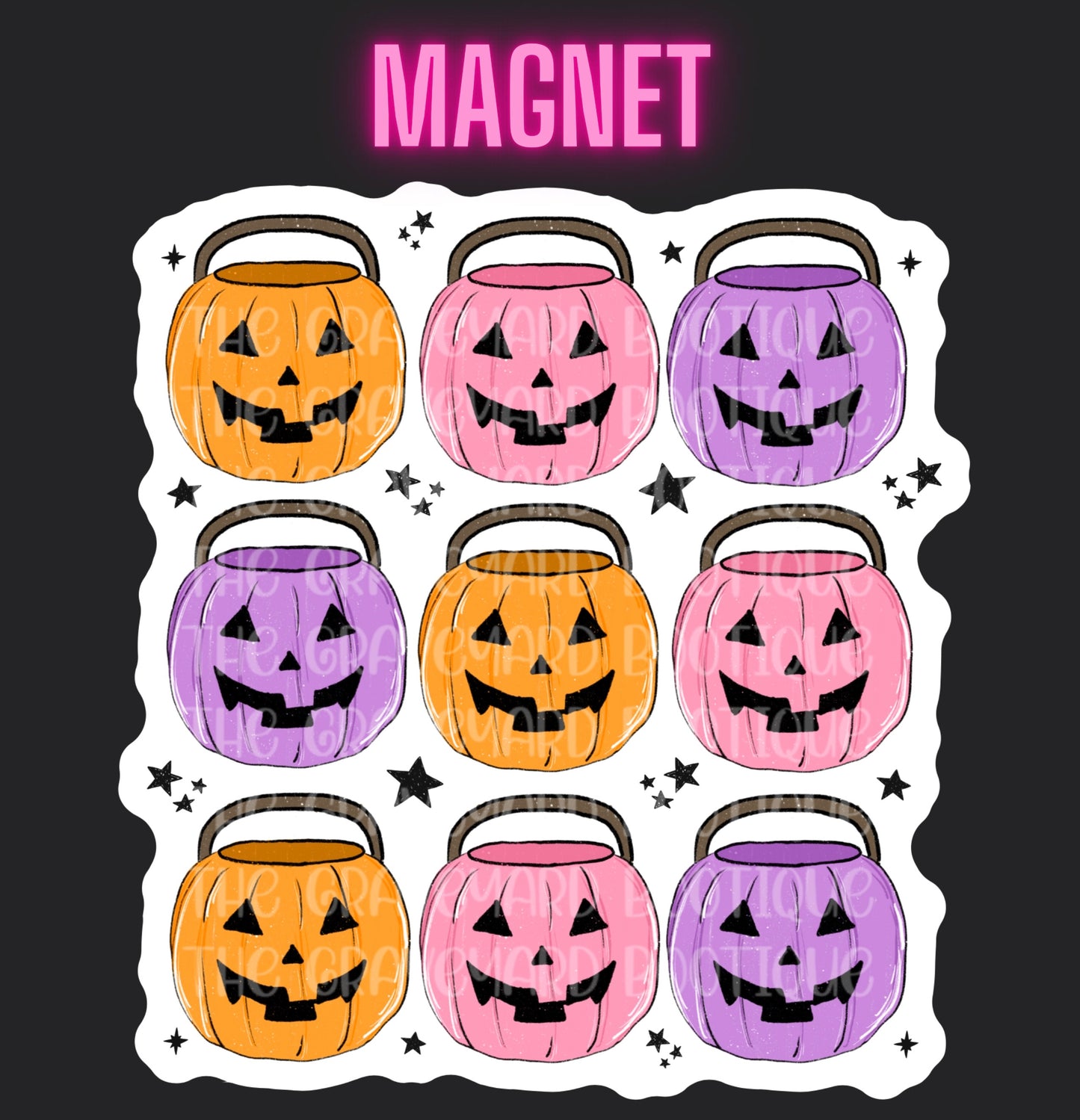 Halloween Buckets Magnet