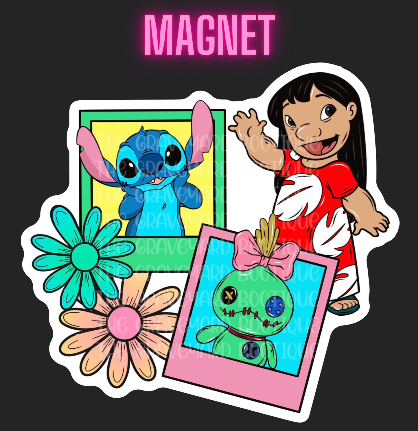 Girl & Alien Magnet