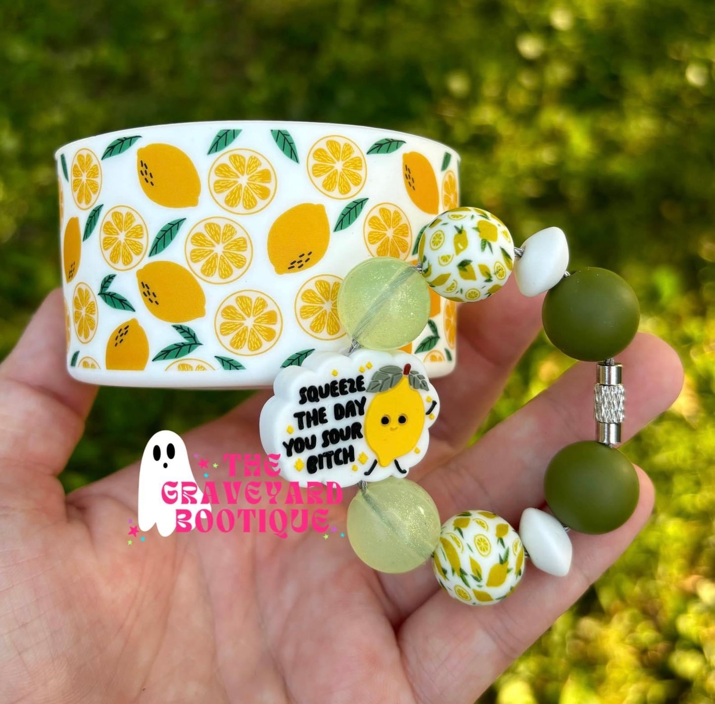 Squeeze The Day Tumbler Charm
