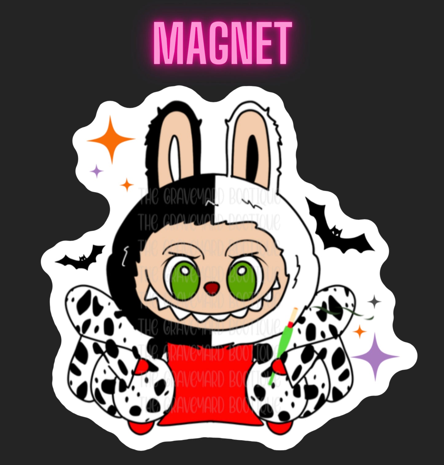 Labubu Evil Villain Magnet