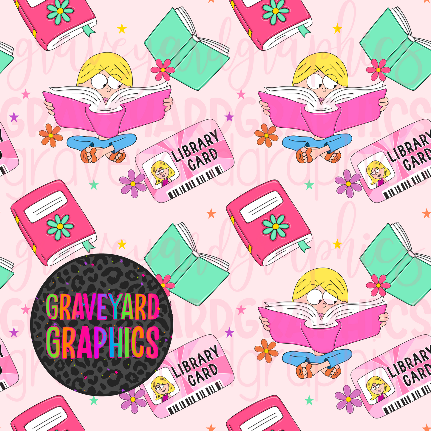 Bookish Girl Seamless