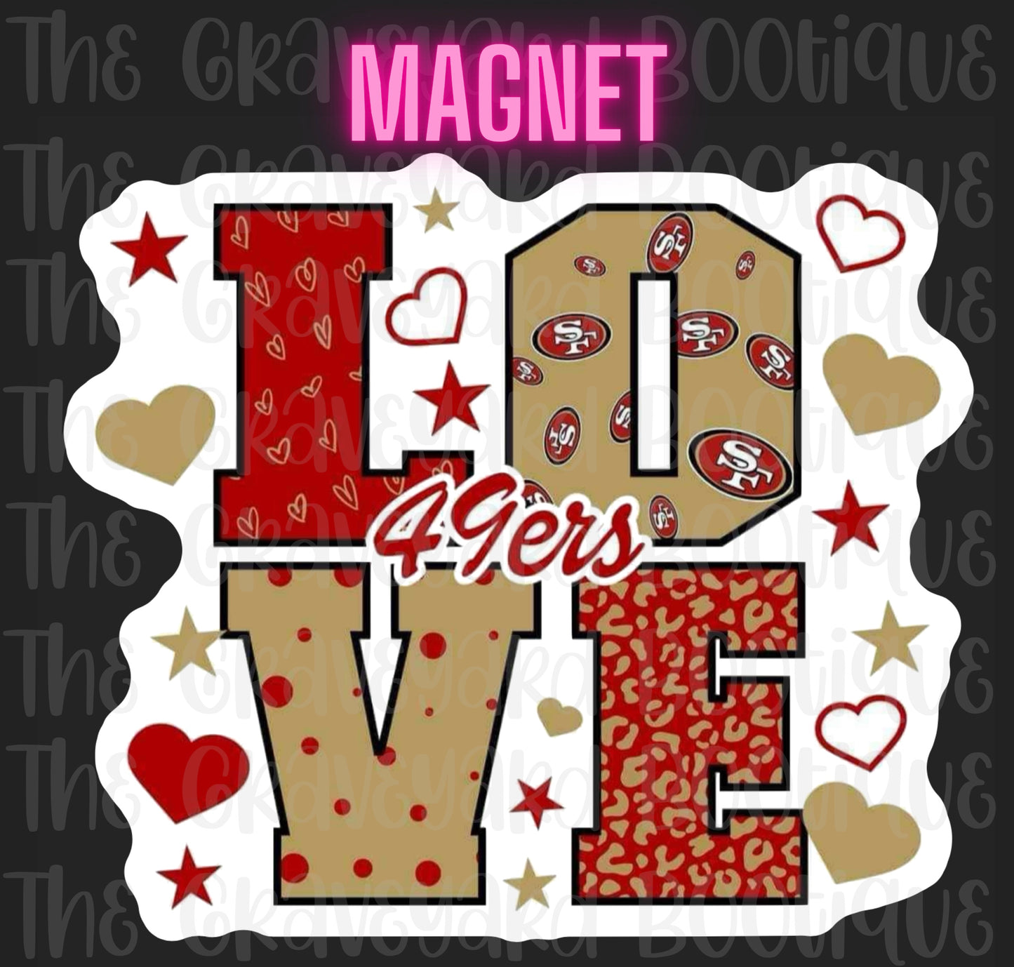 Love 49ers Magnet