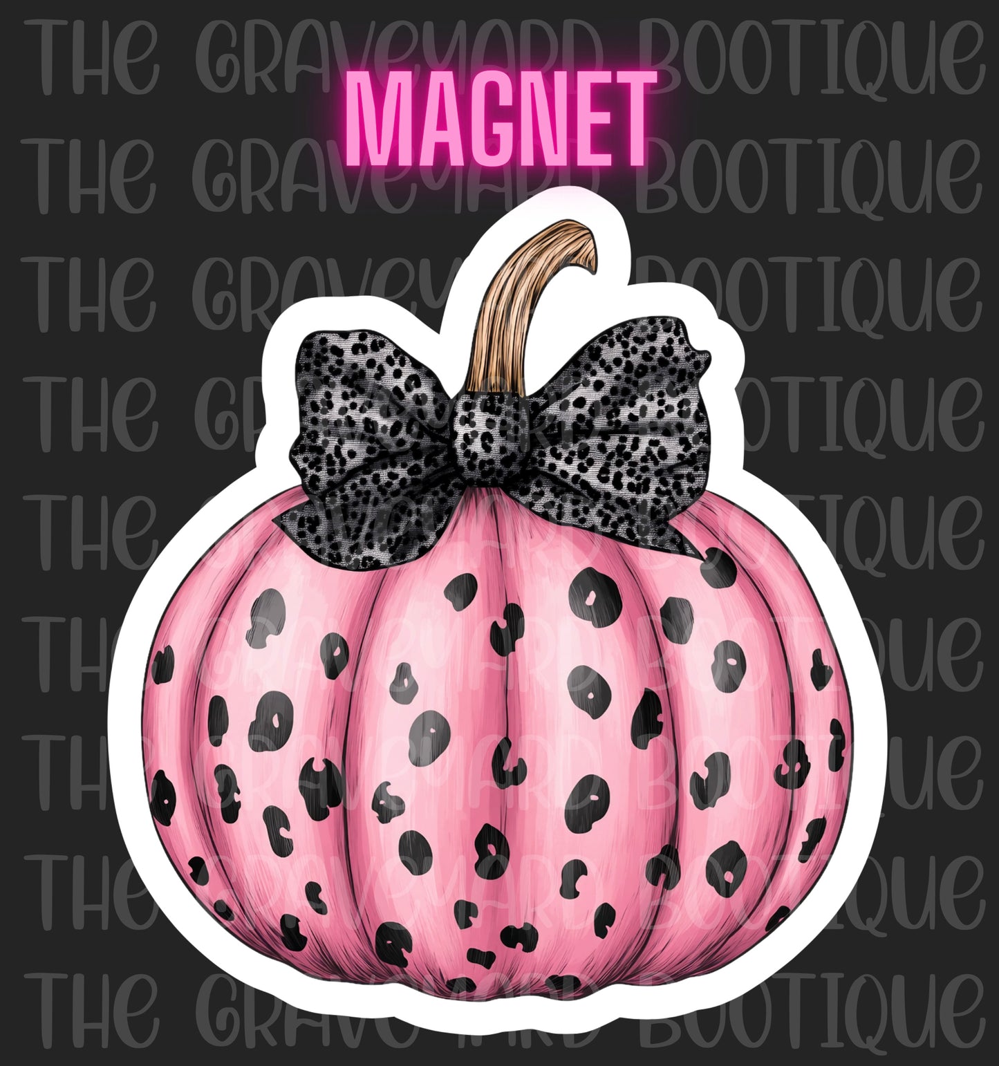 Coquette Pumpkin Magnet