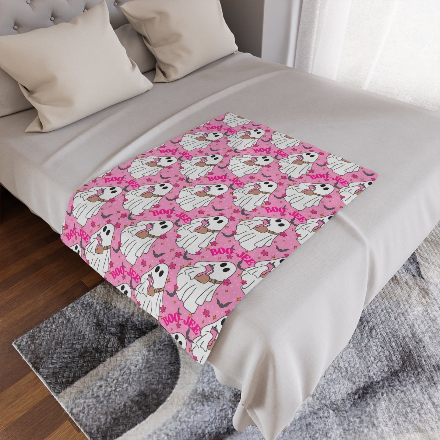 Boojee Ghost Minky Polyester Blanket