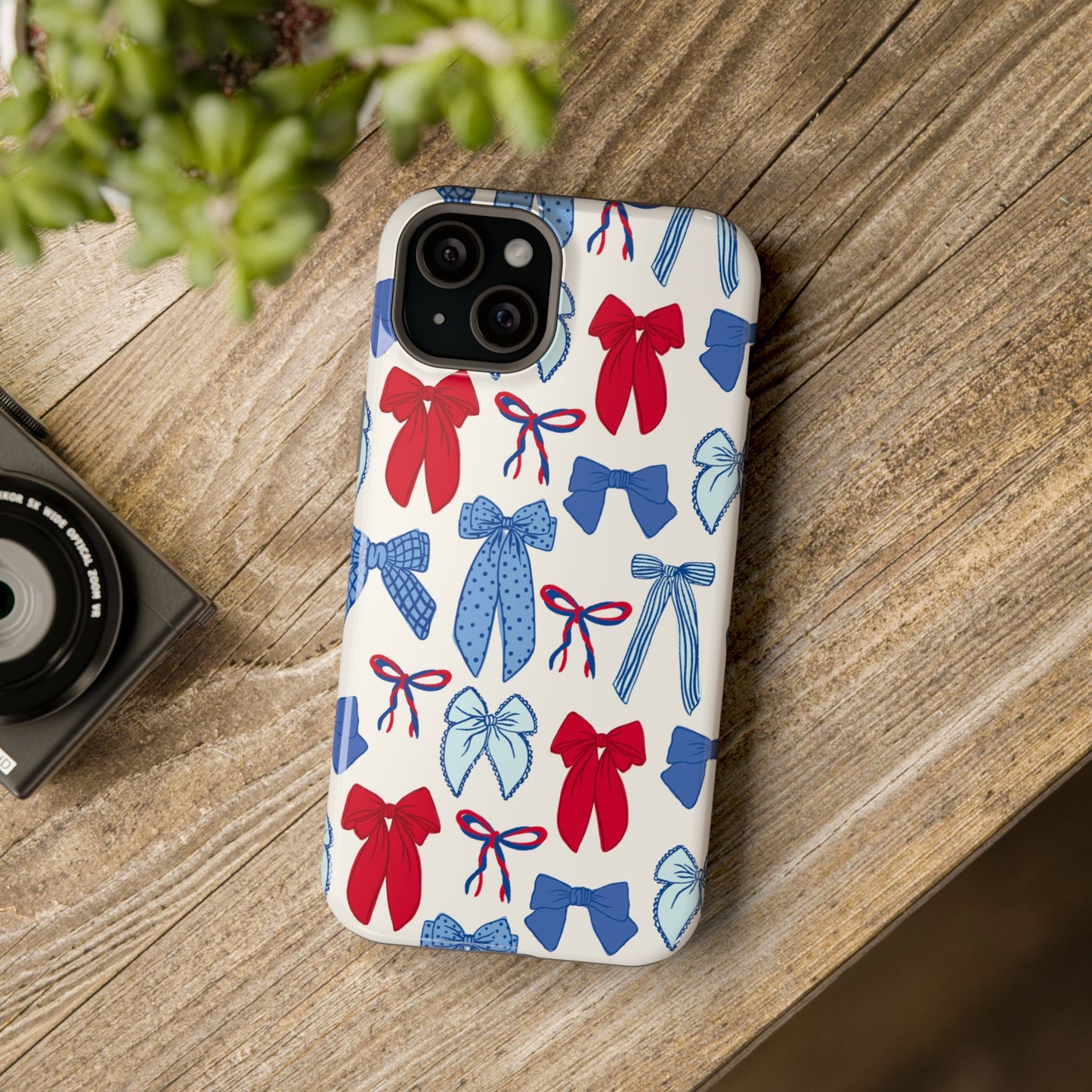 Red White & Bowjee iPhone Case - MagSafe